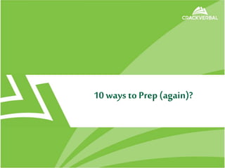 10 ways to Prep (again)?
 
