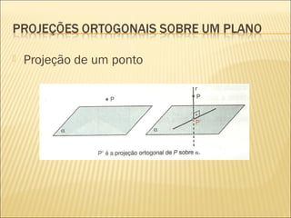  Projeção de um ponto
 