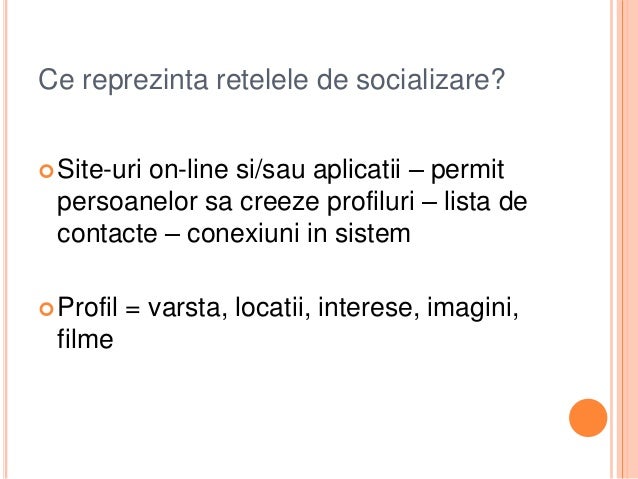 Retelele De Socializare