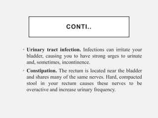 Retension & Incontinence of Urine.pptx