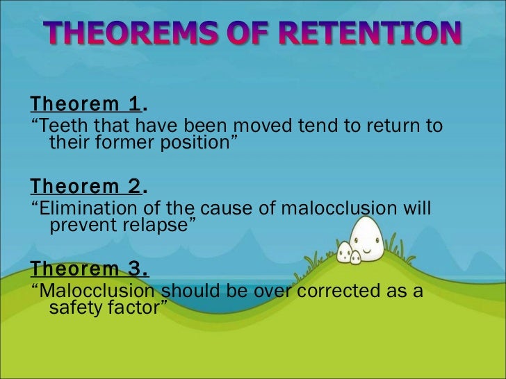 Retention and Relapse in orthodontics