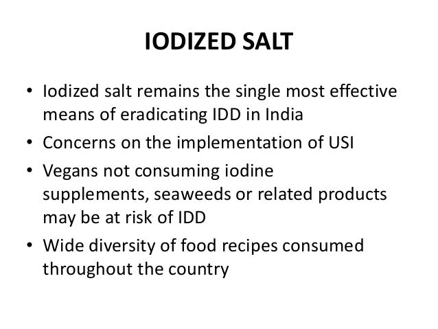 What is the importance of iodized salt?