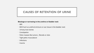 urinary retentions all causes and treatment, including acute and ...