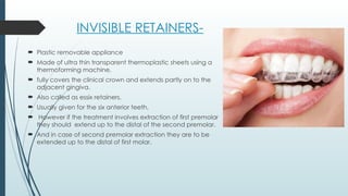 Essix Machine Retention & Relapse in orthodontics.pptx