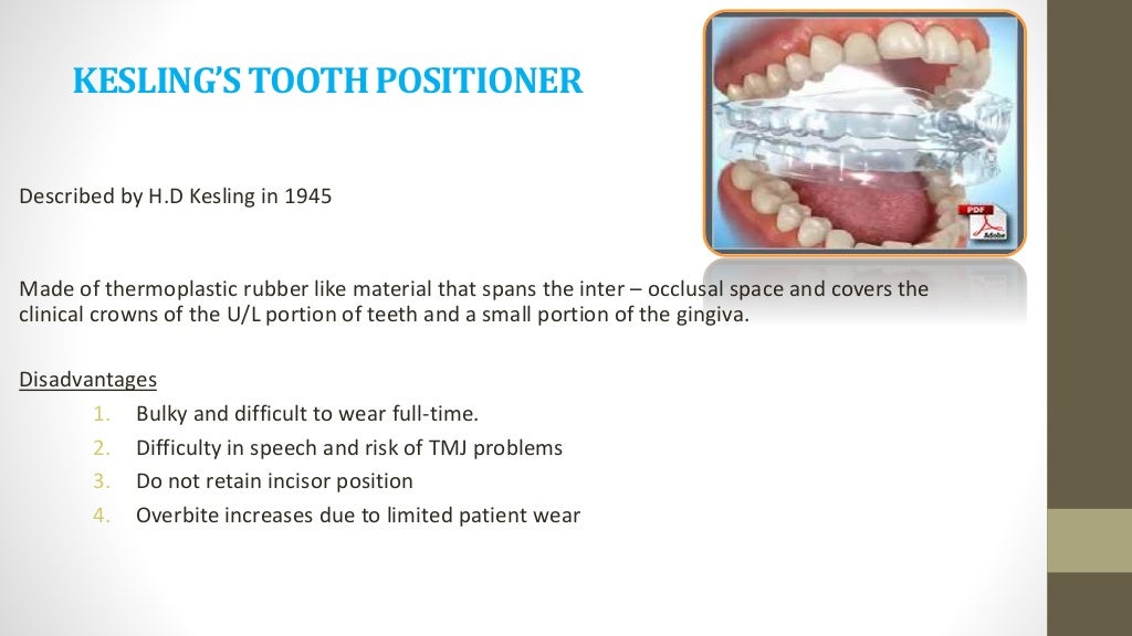Retention & relapse in orthodontics