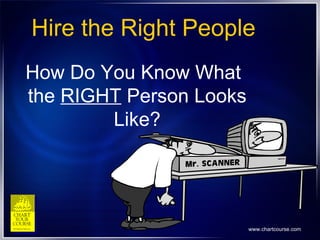 Hire the Right People <ul><li>How Do You Know What the  RIGHT  Person Looks Like? </li></ul>