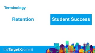 Terminology
Retention Student Success
 