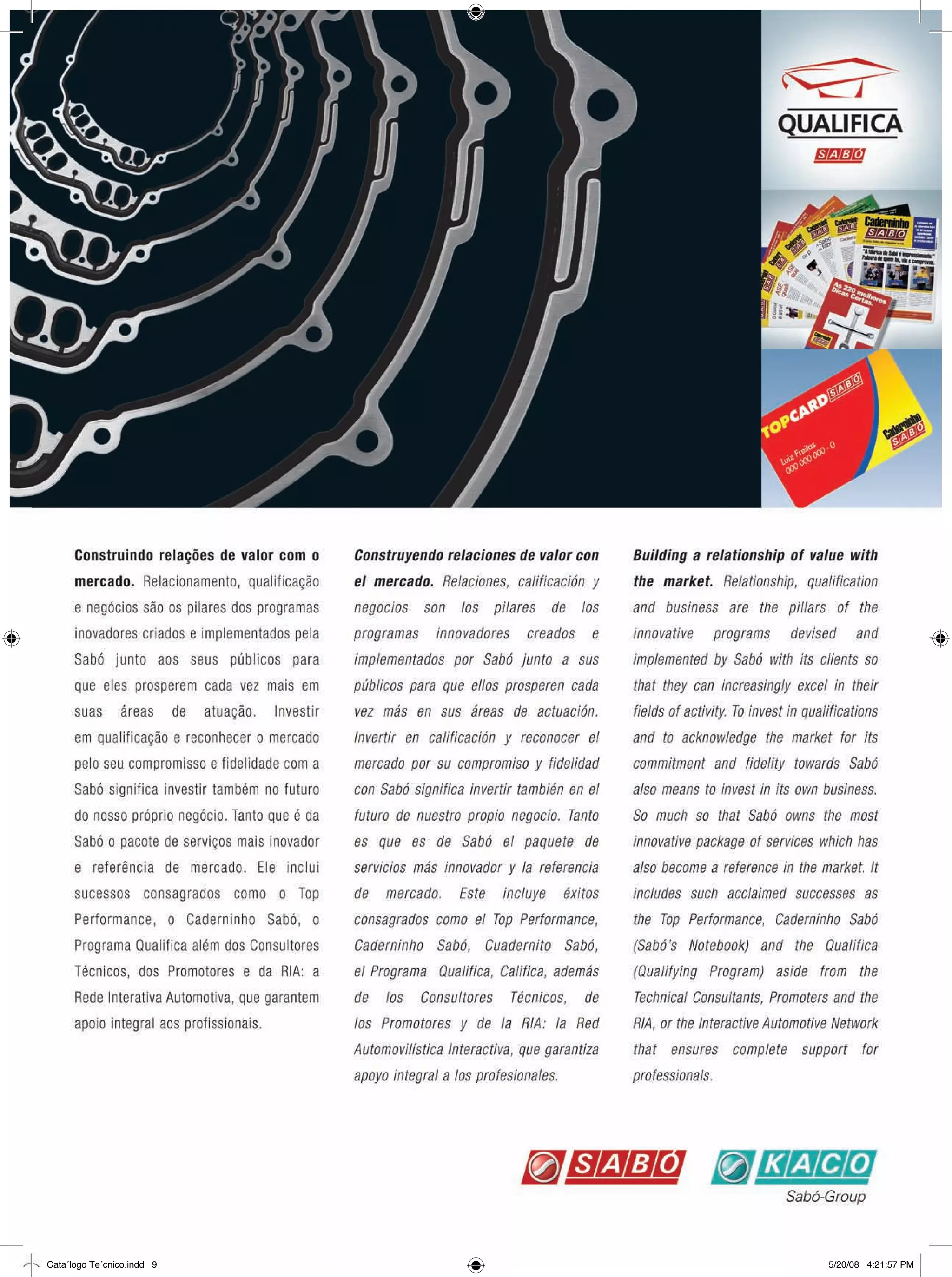 Catalogo de Retentor Sabo PDF