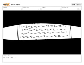 Scene
1
Duration
15:01
Panel
30
Duration
00:09
Action Notes
one last time....
port3 boards Page 102/141
 