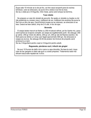 Retete naturiste pt toate bolile | PDF