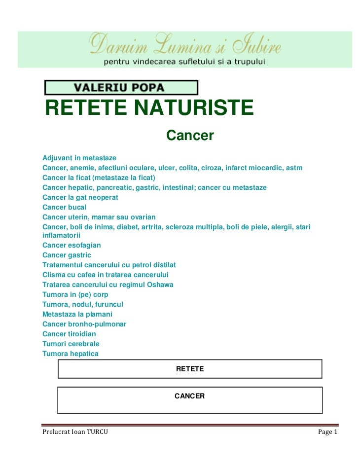 Retete Naturiste Pt Toate Bolile