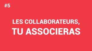STRATÉGIE SOCIAL MÉDIA#RETEXYoucef
ENJEUX
S T R A T É G I E S O C I A L M É D I A
Pourquoi être présent ?
Source : HASHTAG machine
LES COLLABORATEURS,
TU ASSOCIERAS
#5
 