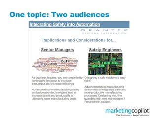 One topic: Two audiences
 