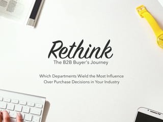 ​Which Departments Wield the Most Influence
​Over Purchase Decisions in Your Industry
 