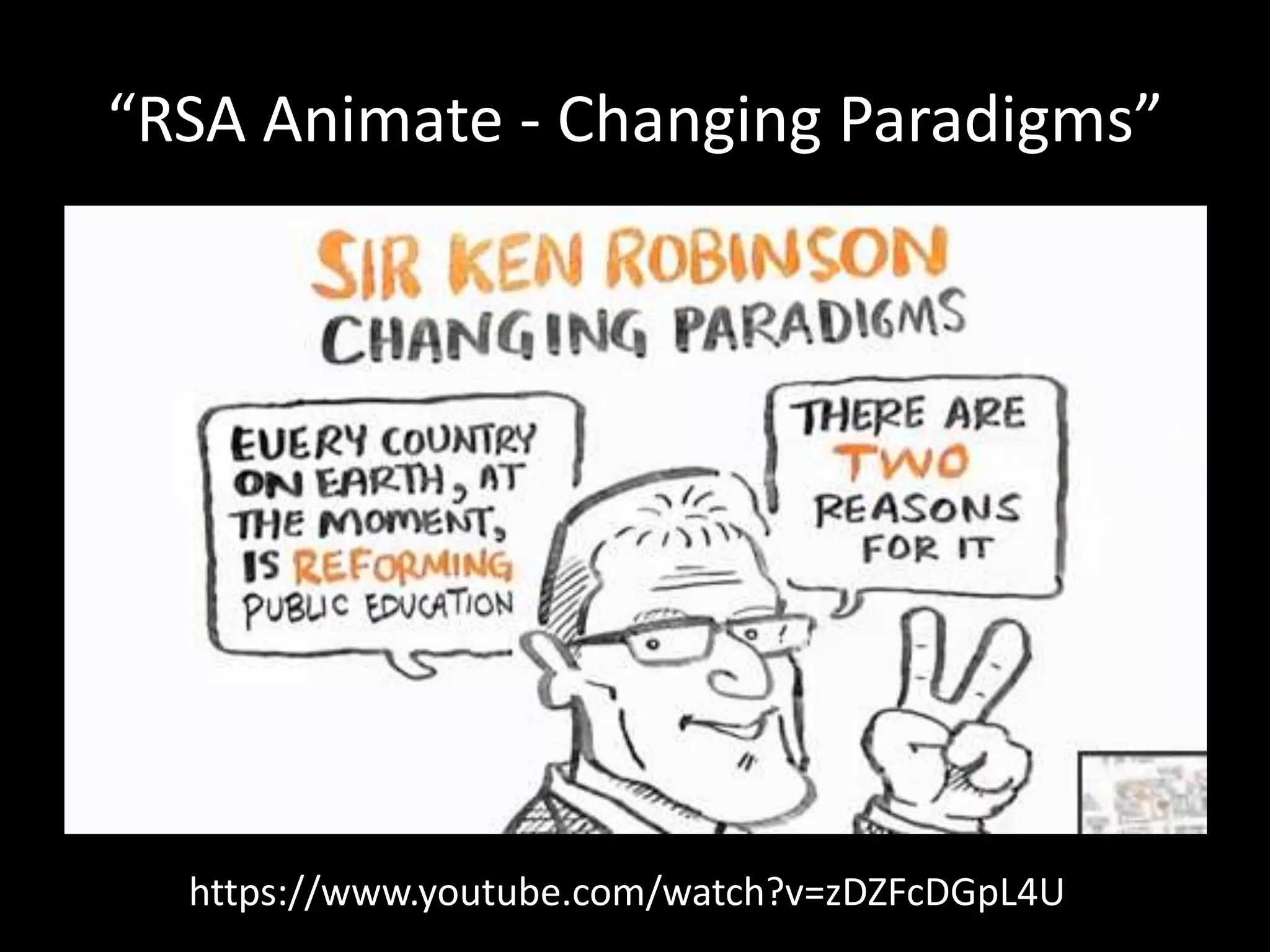 “RSA Animate - Changing Paradigms”




  https://www.youtube.com/watch?v=zDZFcDGpL4U
 
