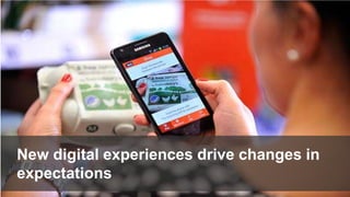 New digital experiences drive changes in
expectations
 