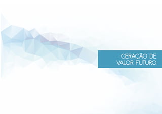 geração de
valor futuro
 