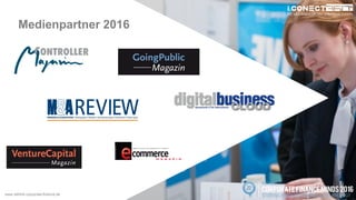 www.disruptive-technologies.de
Medienpartner 2016
www.rethink-corporate-finance.de
 