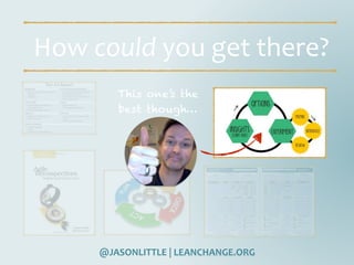 @JASONLITTLE	|	LEANCHANGE.ORG
How	could	you	get	there?
This one’s the
best though…
 