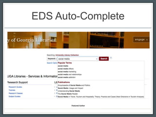 EDS Auto-Complete
 