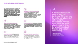 Copyright © 2022 Accenture. All rights reserved
When tech meets human ingenuity
Our approach is innovative in that we are
...