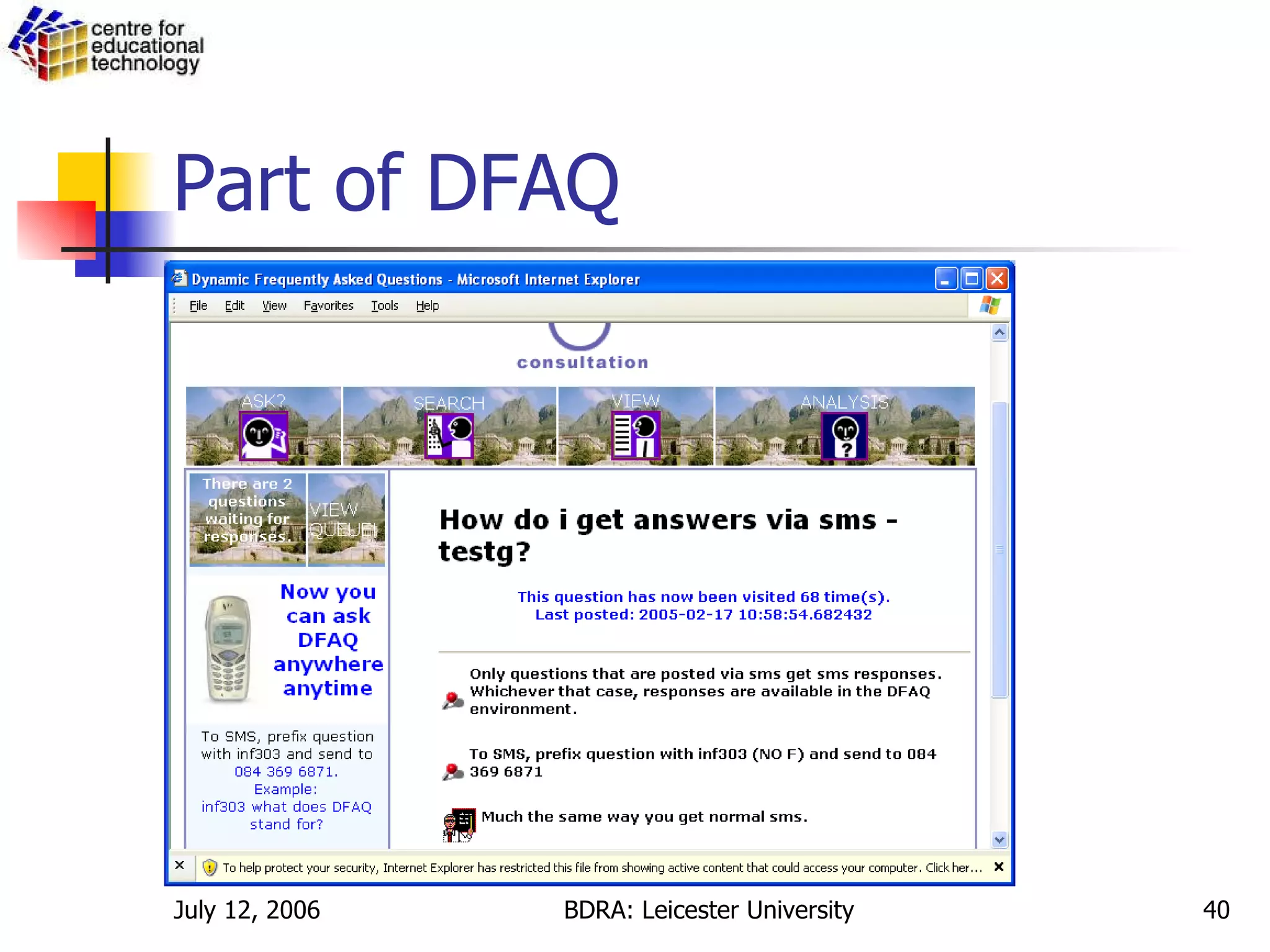 Part of DFAQ 