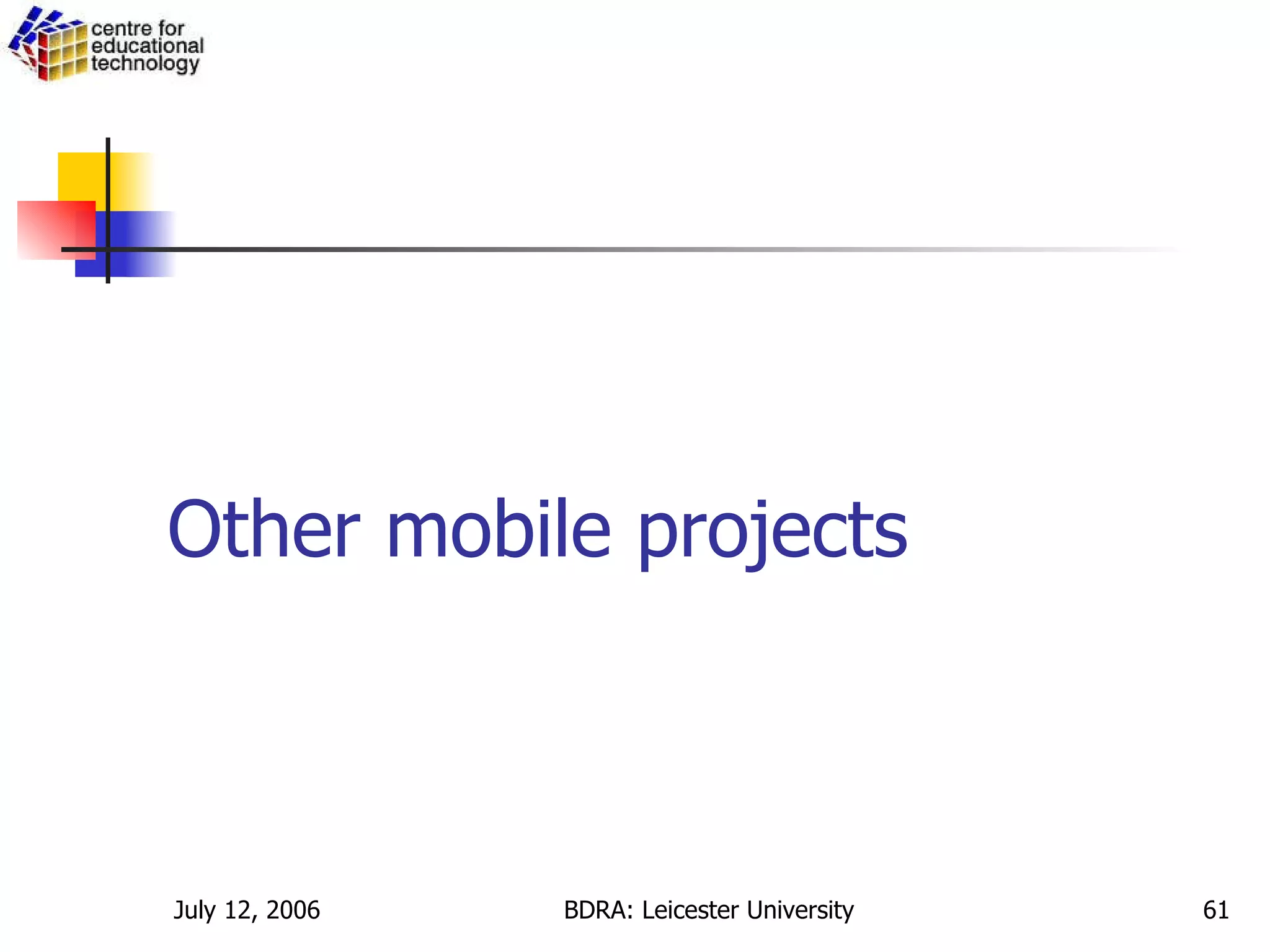 Other mobile projects 
