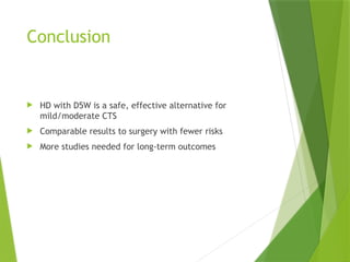 Rethinking Carpal Tunnel Syndrome Management: Hydrodissection with D5W ...
