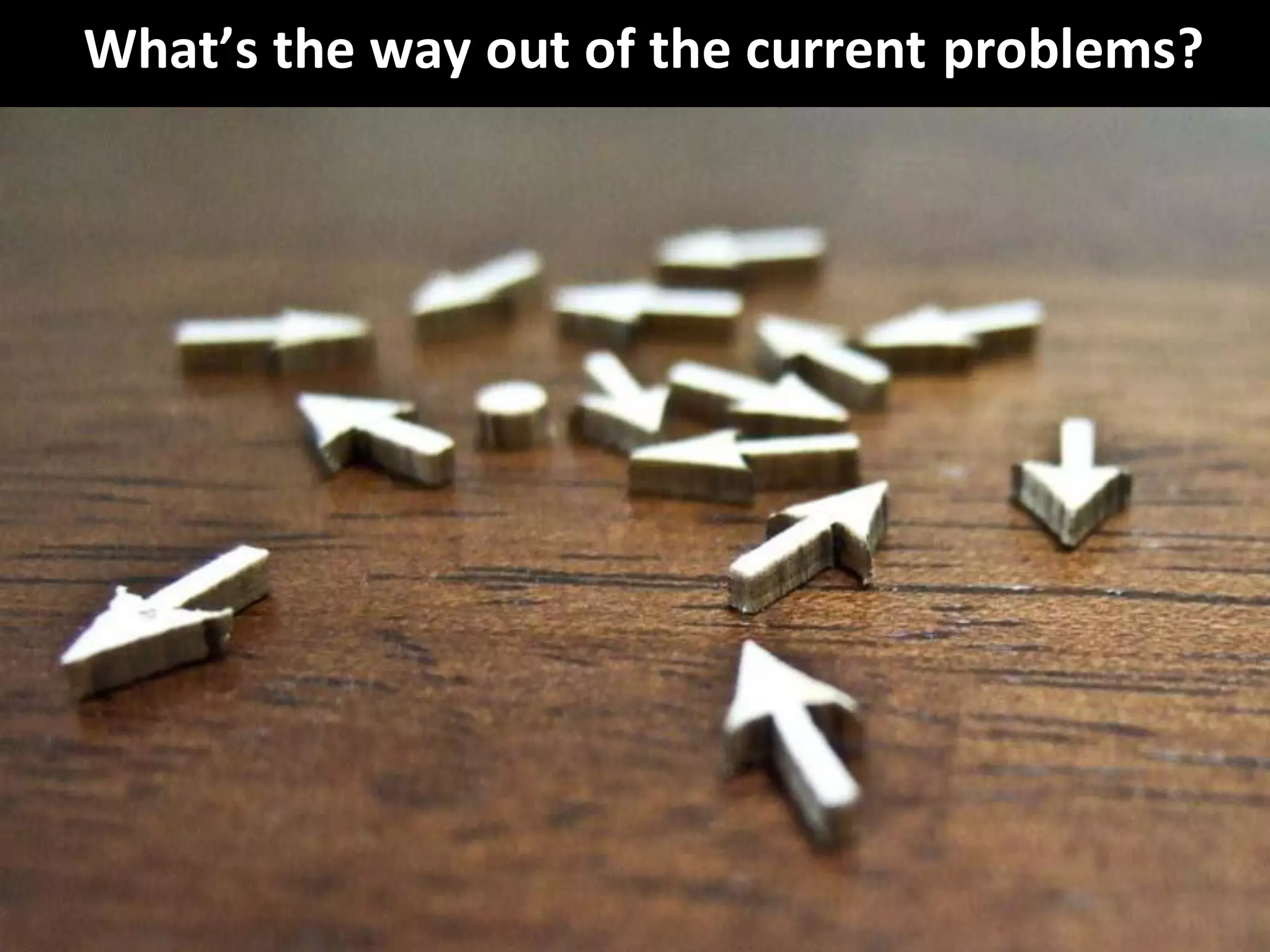 CopyrightThird Nature, Inc.
What’s the way out of the current problems?
architecture
 