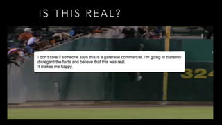 I S T H I S R E A L ?
 