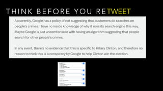 T H I N K B E F O R E Y O U R ETWEET
 