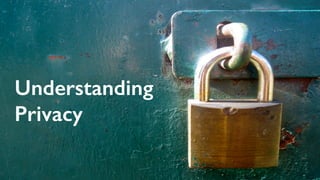 Understanding
Privacy
 