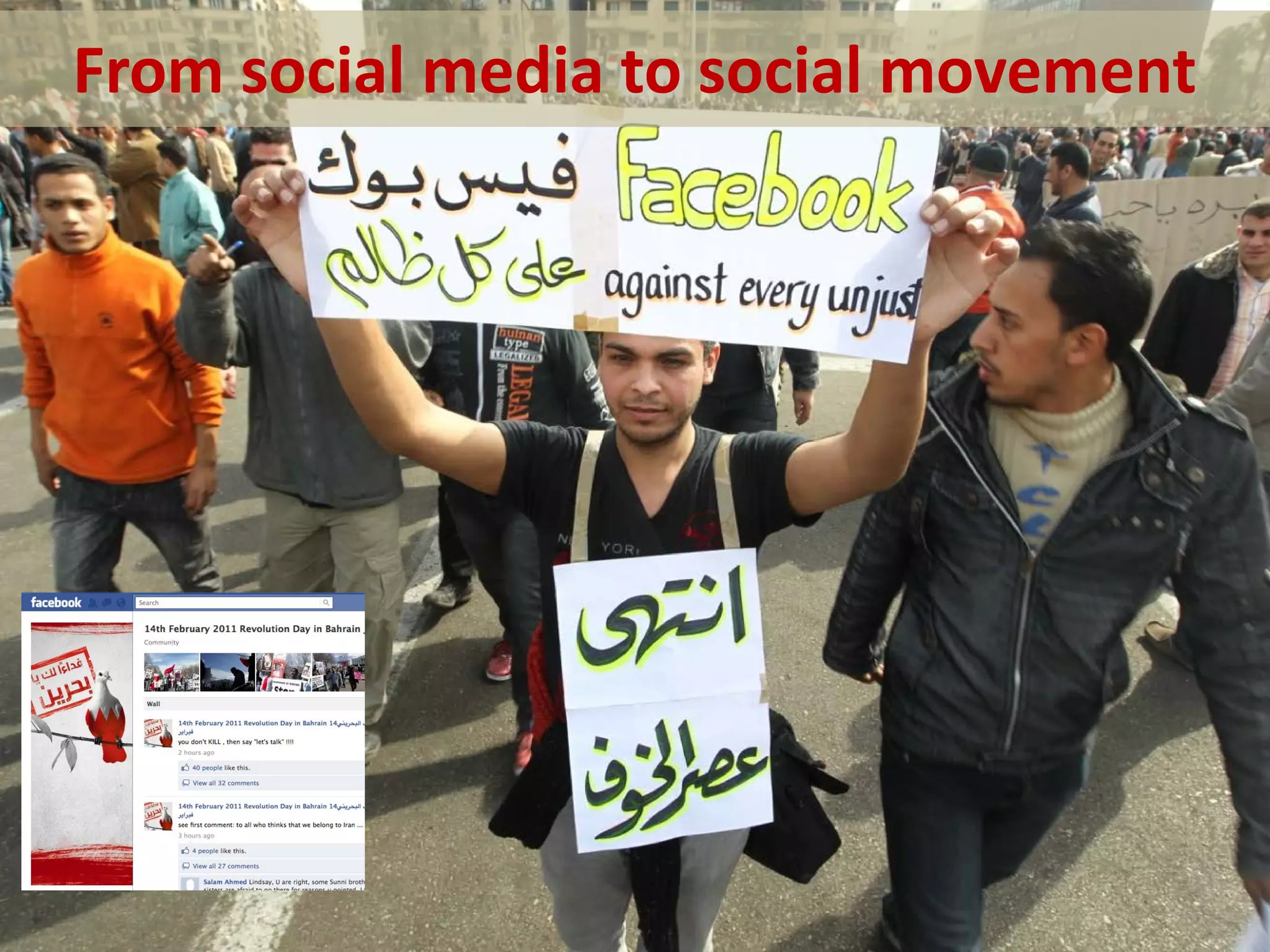 From social media to social movement
 
