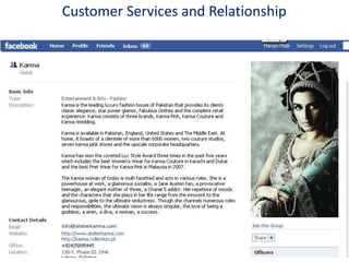 Customer Services and Relationship
 