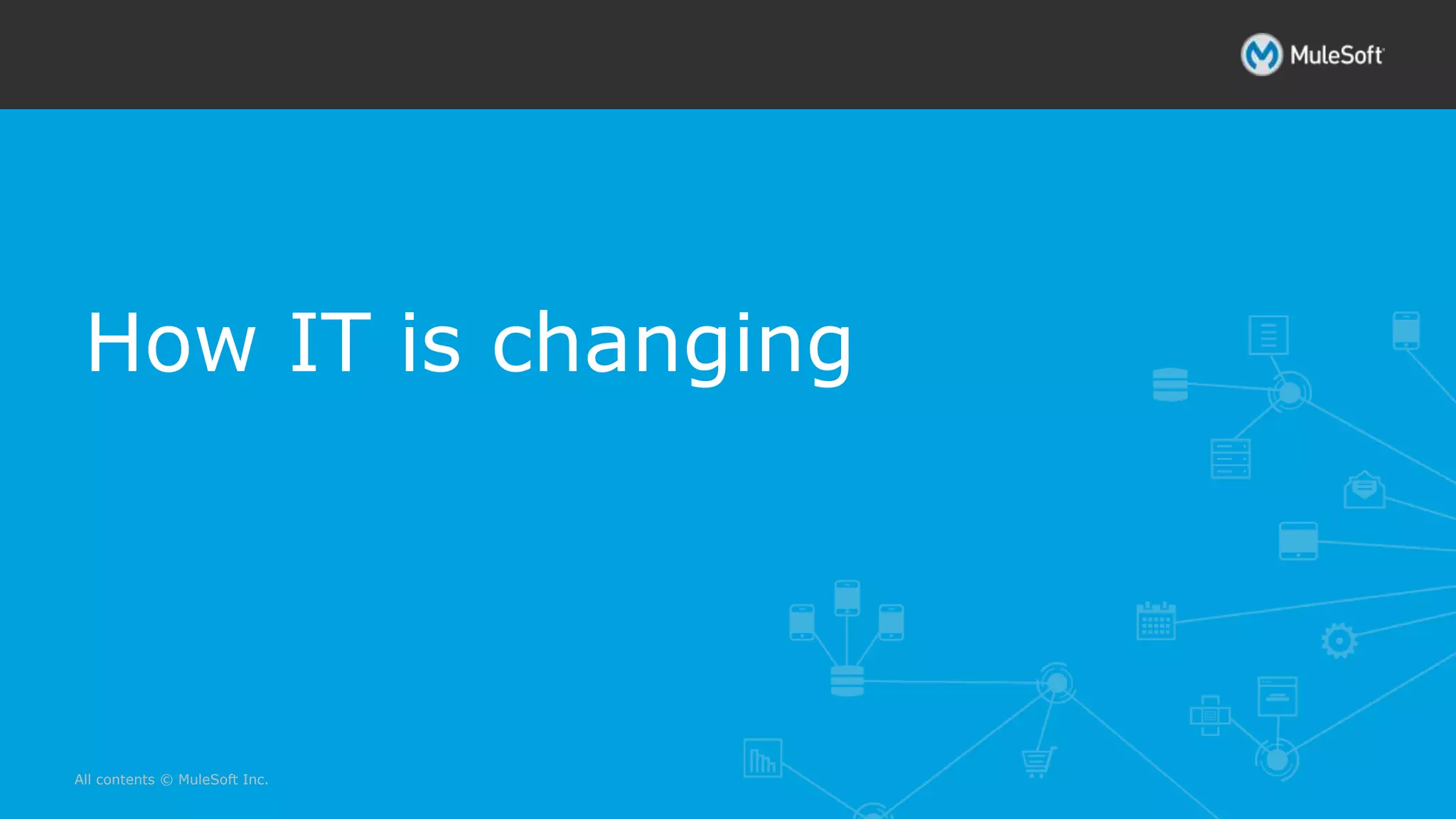 All contents © MuleSoft Inc.
How IT is changing
 