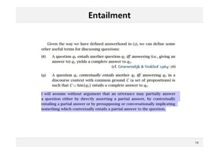 Entailment
14
 