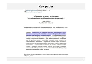 Key paper
2
 