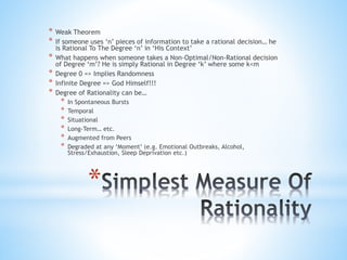 Rethinking Rationality In Business And Economics - Aditya Yadav | PPT