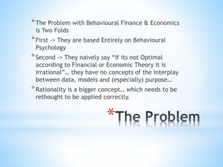 Rethinking Rationality In Business And Economics - Aditya Yadav | PPT