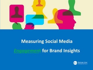 Measuring Social Media
Engagement for Brand Insights
 