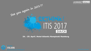 www.disruptive-technologies.de
24. - 25. April | Hotel Atlantic Kempinski Hamburg
www.rethink-it-security.de
 