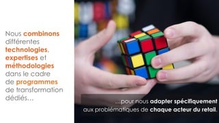 POURQUOI ?
BESOIN
D’EXPERT
PAS DE
METHODE MAGIQUE
STRUCTURANT
& NON COURT TERME
CHAQUE CULTURES ET
ORGANISATIONS DIFFERENTES
 
