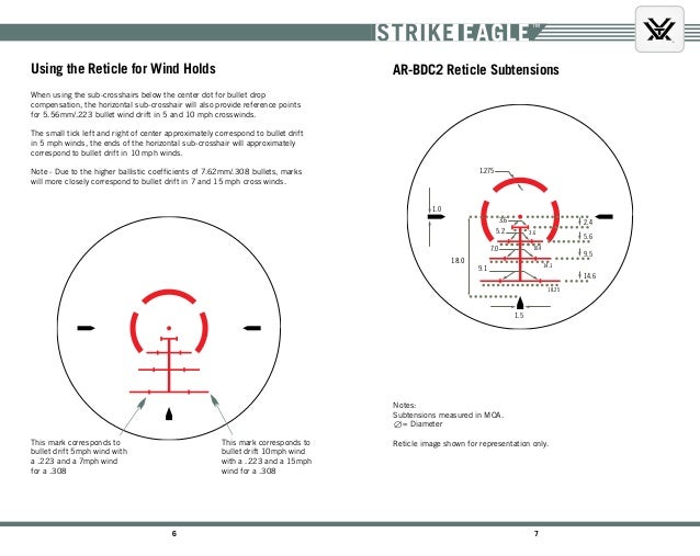 Reticle manual Vortex ARBDC2 Optics Trade
