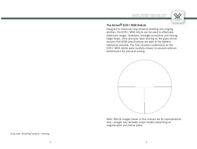 Reticle Manual Vortex Golden Eagle Ecr 1