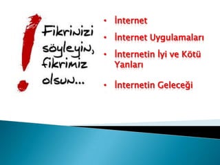 İnternetin Temel İşleyişi ve Temel Kavramlar