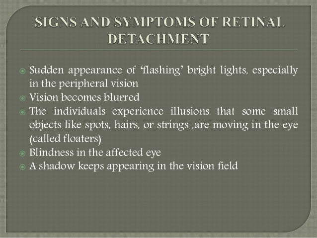 retina detachment symptoms retina detachment symptoms