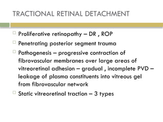 RETINAL DETACHMENT presentation ppt ophthalmology | PPTX