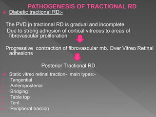 Mild Tractional Rd Retinal detachment | PPTX