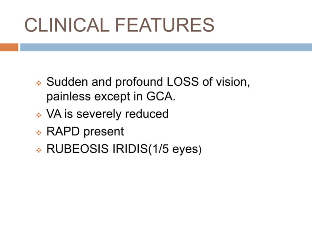 Retinal vascular occlusions | PPTX