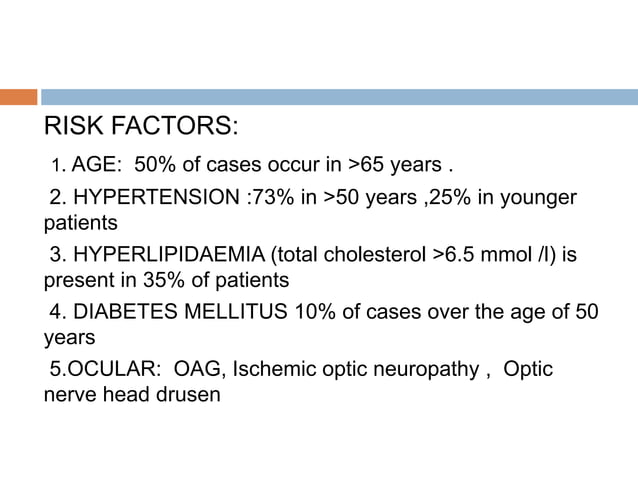 Retinal vascular occlusions | PPTX